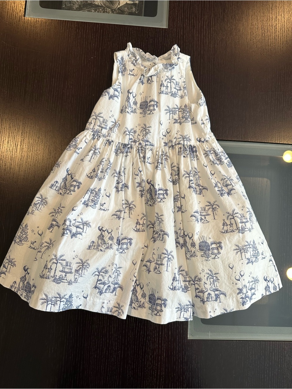 Janie and Jack Birthday Toile dress